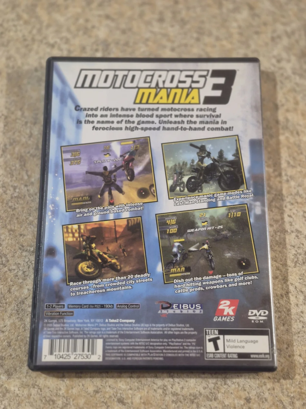 Sony PlayStation 2 Motocross Mania 3 - Video Game Good Shape